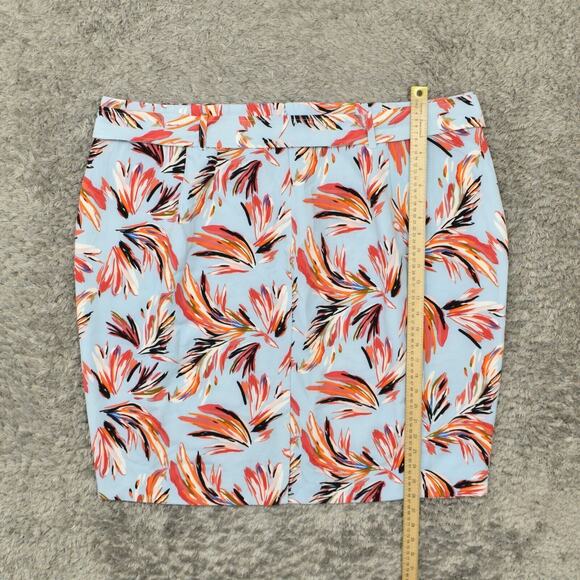 Lane Bryant Women's Size 28 Straight & Pencil Skirt Multicolor Polyester Zip Fl - Picture 5 of 8